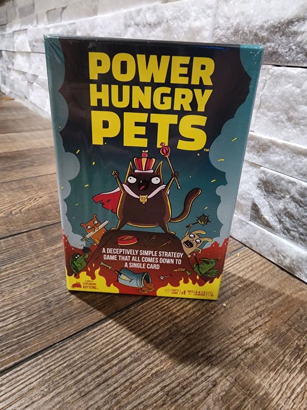 Kids Game Power Hungry Pets Game-Try To Outsmart Each Other 2-6 Players Ages 7+